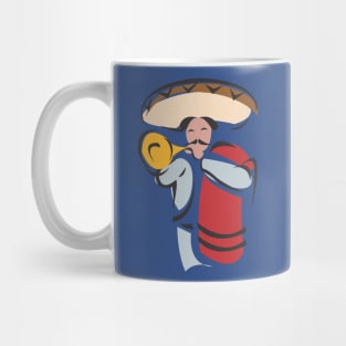Mexican Man playing Mariachi Mug